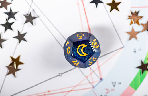Astrology and divination combined with the significant phases of the moon.