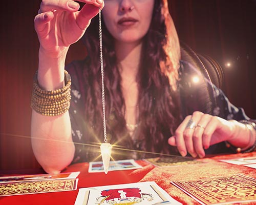 Dowsing is a common form of divination using esoteric means.