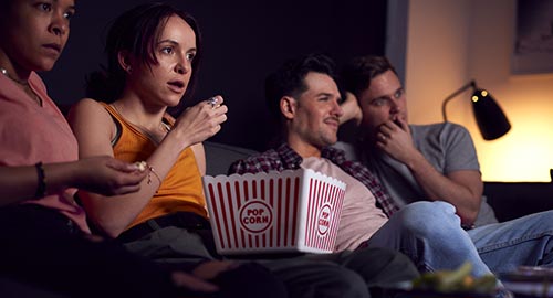 A lot of people like to watch horror movies because they like the adrenaline of getting scared.