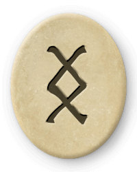Die Futhark Rune Ingwaz und Aquarius