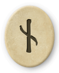 Die Futhark Rune Naudhiz und Leo