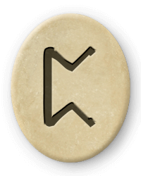 Die Futhark Rune Perthro und Libra