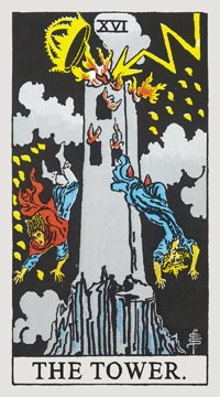 The Tower in Tarot for Betrug und Trennung